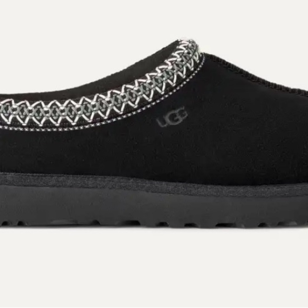 UGG Women's Black Cozy Slippers Tasman II